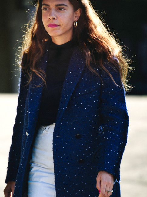 Rien de tel que quelques micro paillettes pour rveiller le bleu marine !