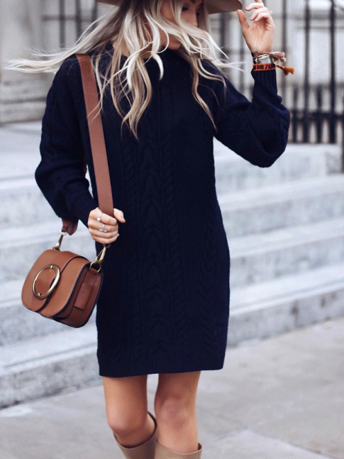 Bleu marine + marron = l'ternel bon mix !