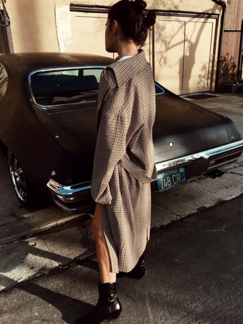 Envie de trench  petits carreaux !
