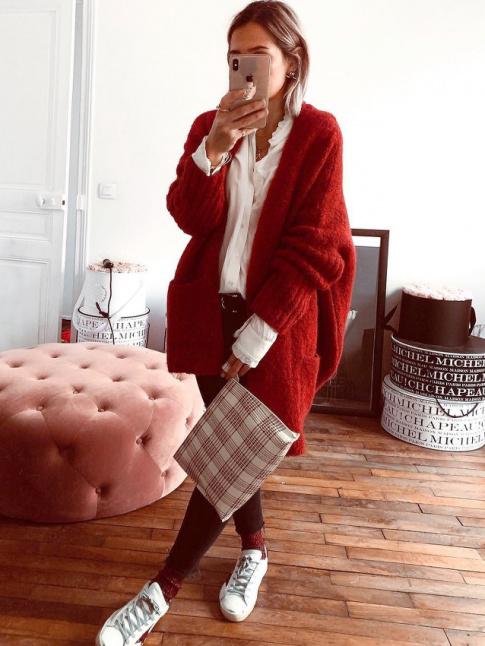 Le gilet oversize vraiment oversize, le cocon prt--porter par excellence !