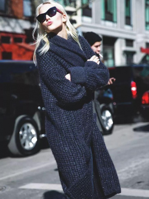 Le maxi gilet col chle, le vtement doudou par excellence !
