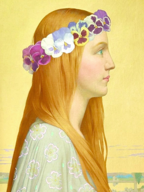 La couronne de penses, l'accessoire idal pour une marie en qute de posie florale
