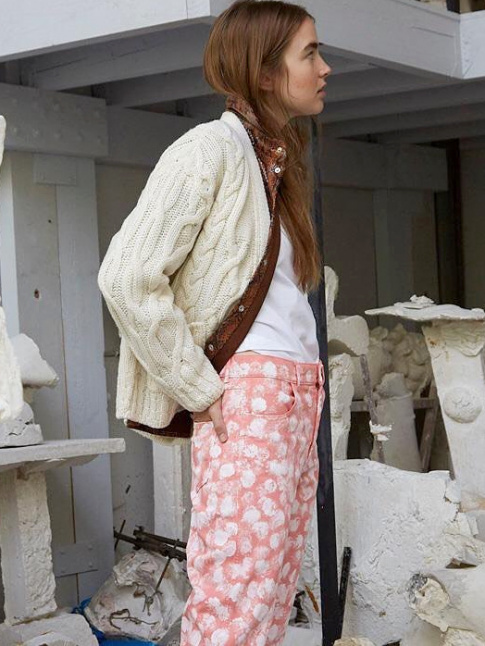 Ecru + marron + rose = le bon mix