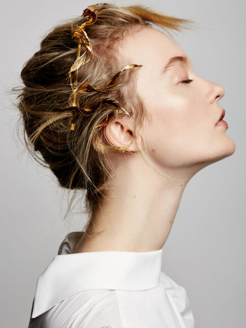 Chignon coiff/dcoiff + accessoires raffins et dors = le bon mix