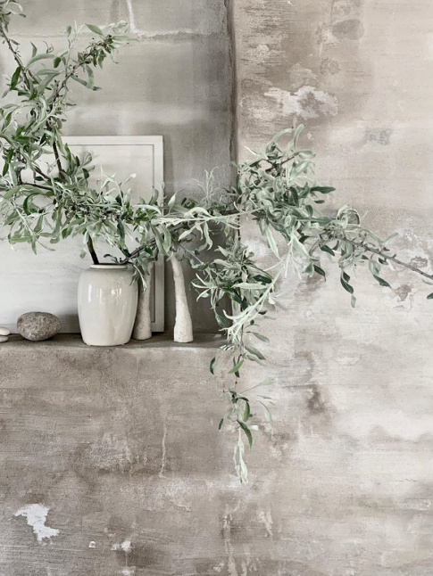 Branchages + mur imparfait + cramique = le bon mix