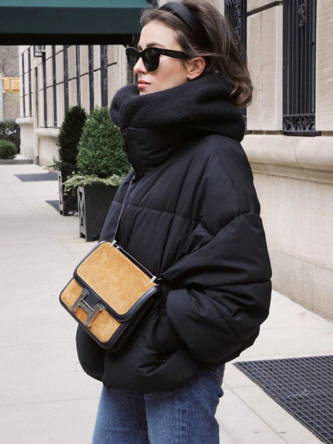 Rester chic mme en doudoune...