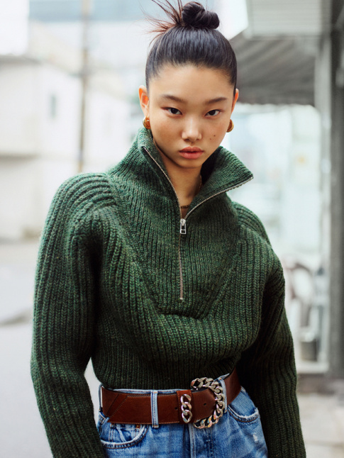 Wanted : un pull camionneur vert fort !