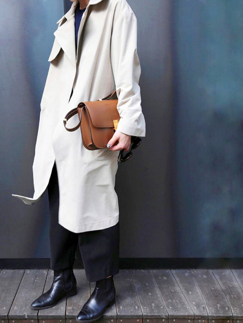 Imper grge + sac Classic Cline = le bon mix