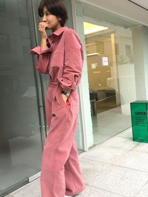 Wanted : une combinaison utilitaire vieux rose !