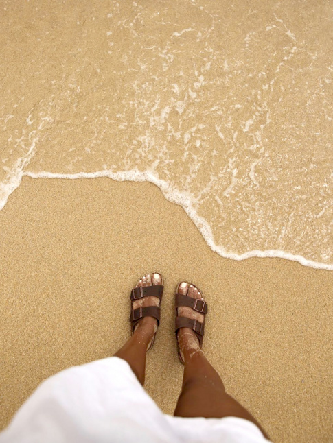 Birkenstock + peau caramlise = le bon mix