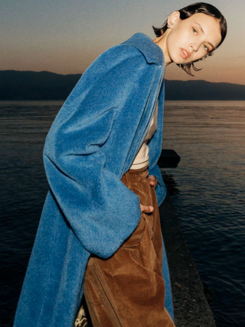 Bleu azur + marron = le bon mix