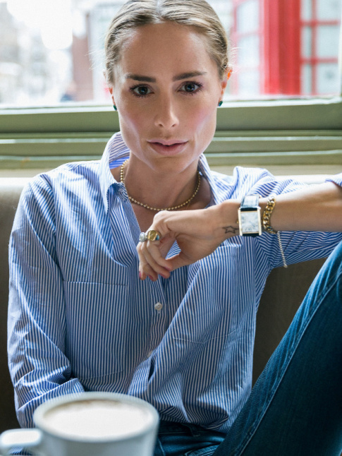 La chemise  fines rayures bleues, une bonne alternative  la chemise en jean !