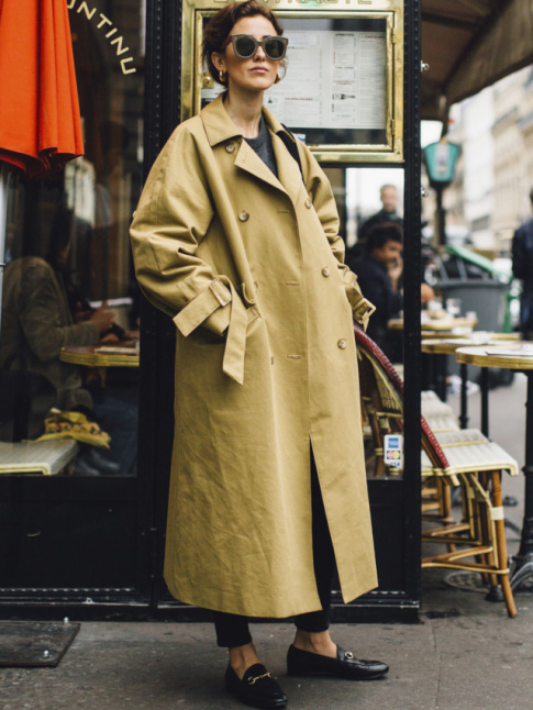 Pour ou contre le duo trench oversize/souliers plats ?
