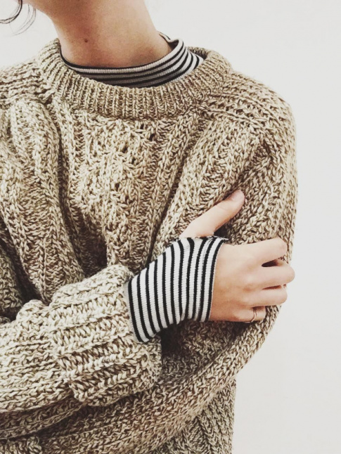 Gros pull + rayures marinire = le bon mix