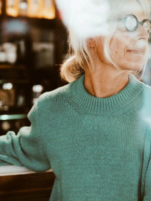 Blond bb + vert lichen = le bon mix