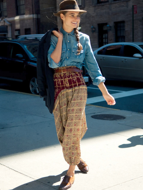 Oui au mix bohme/boyish !