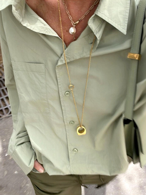 Camaieux de teintes mousse + touche dore = le bon mix