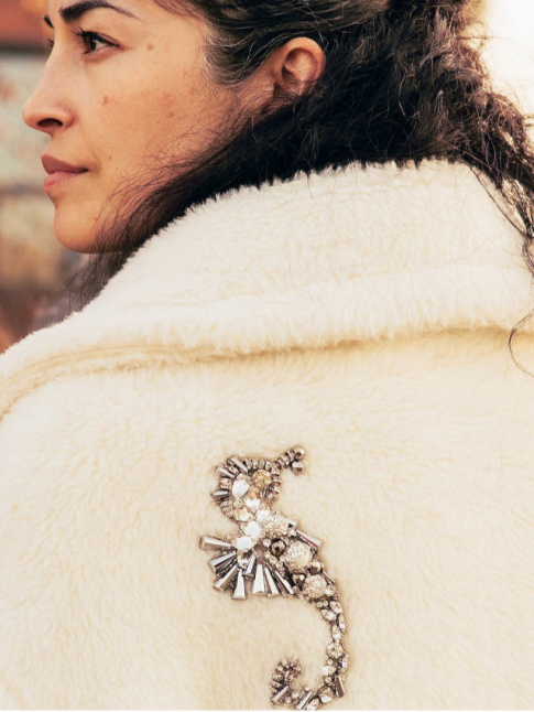 La sophistication sied bien aux textures teddy bear !