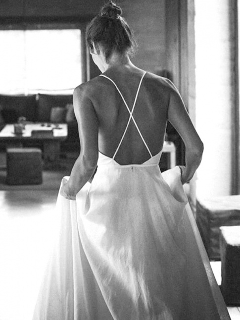 Simple et fminine, cette robe de marie a tout bon !