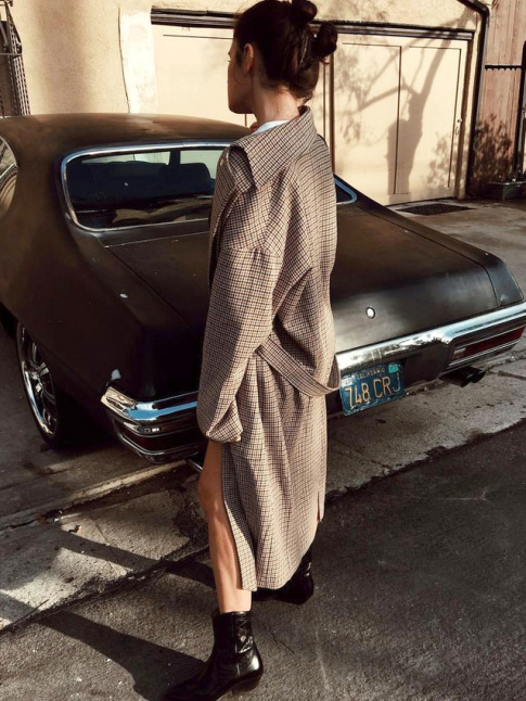 Envie de trench  petits carreaux !