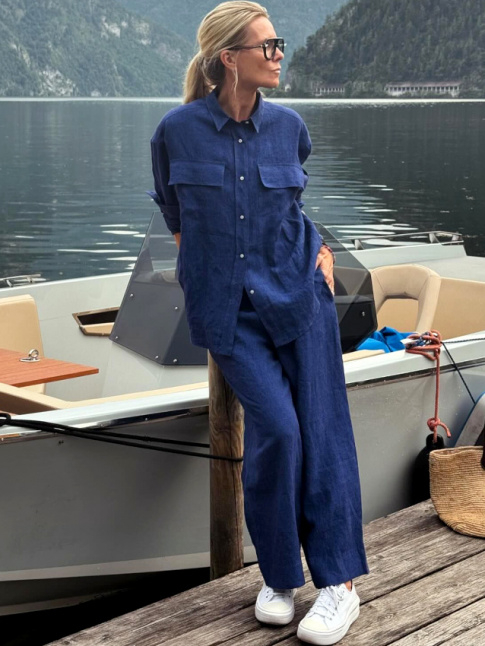 Le parfait total look bleu marine #4