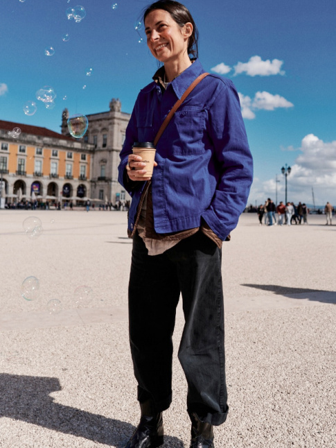 Wanted : une veste de travail bleu indigo !
