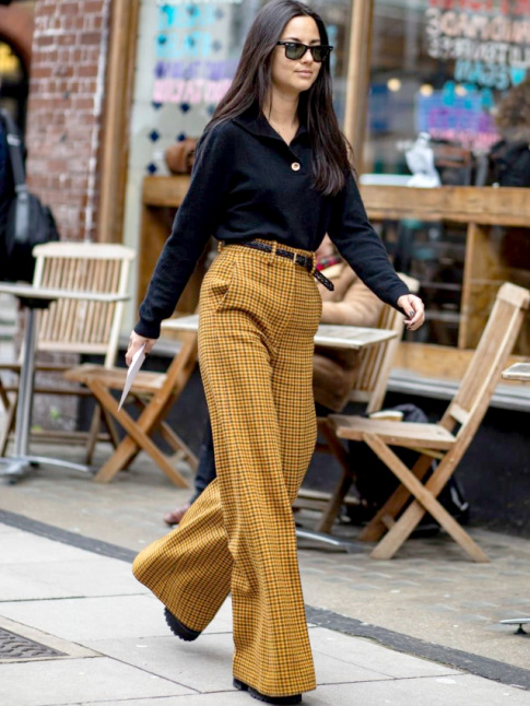 Ne jamais oublier que l'allure d'un pantalon  carreaux dpend de la taille de ceux-ci !