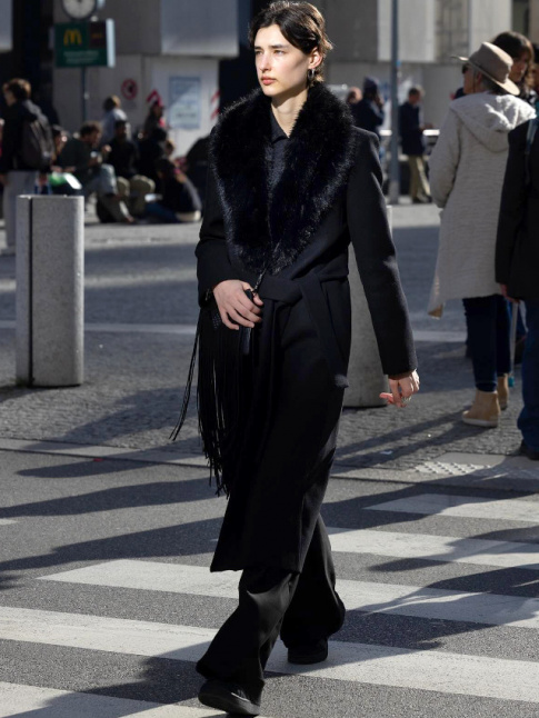 Oui au look noir jouant avec la lumire et les textures !