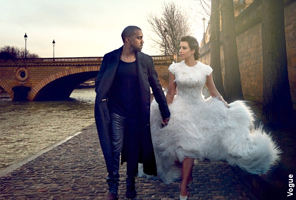 Kim Kardashian & Kanye West - Vogue US