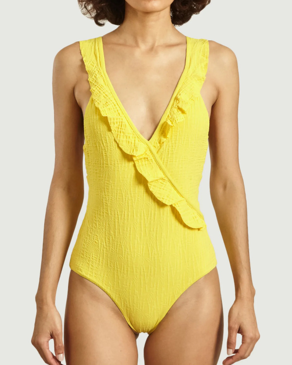 MAILLOT DE BAIN UNE PICE jaune