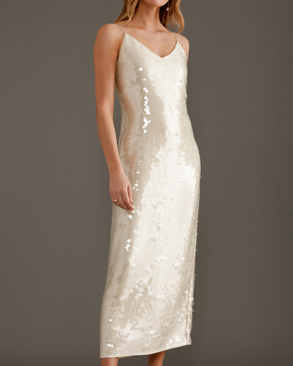 Robe longue  sequins