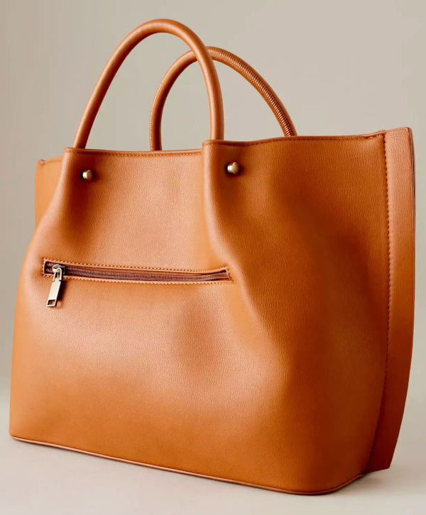 Tote Bag en cuir marron