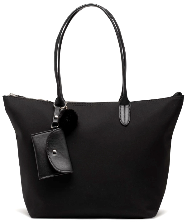 Sac cabas dperlant avec accessoires amovibles femme noir