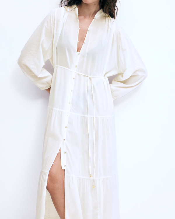 ROBE LONGUE blanche  TAGES