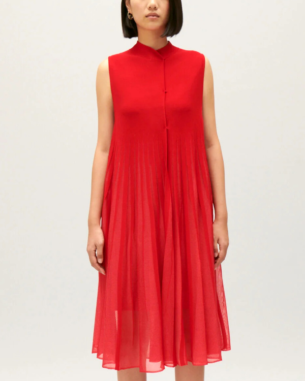 ROBE LONGUE FLUIDE rouge