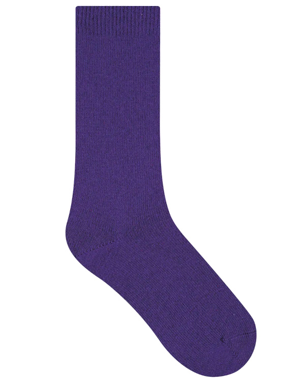 Chaussettes en laine mlange | Violet