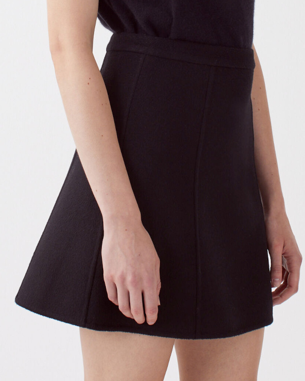 Jupe courte double face black beauty