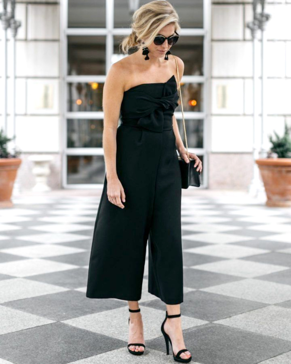 Combinaison noire look mariage