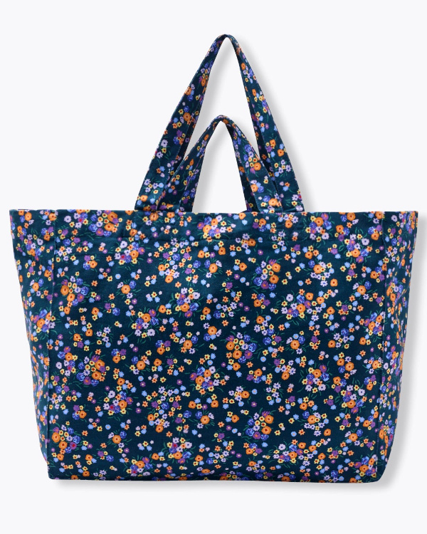 Grand tote bag - Imprim marine