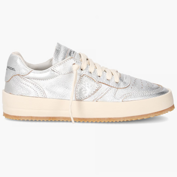 Baskets nice tennis - Argent