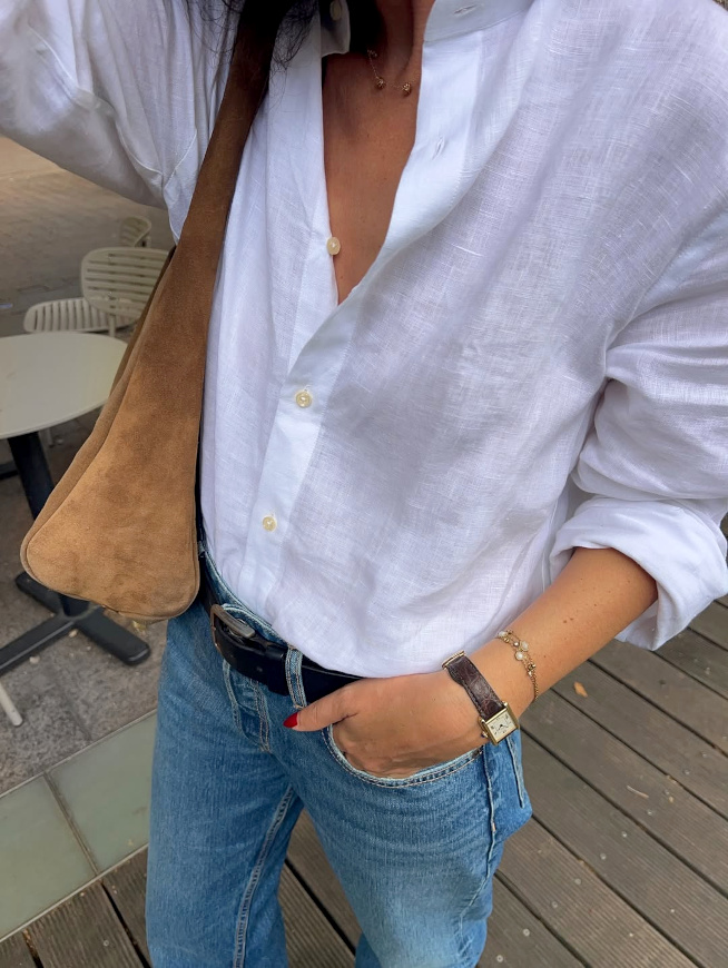 La chemise blanche : l'alpha et l'oméga du style, et ce quelle que soit la saison !