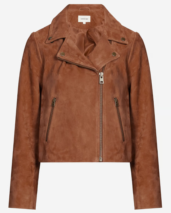 Blouson en cuir sud - Marron