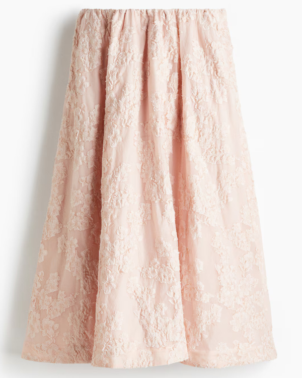 JUPE LONGUE EN TISSU JACQUARD