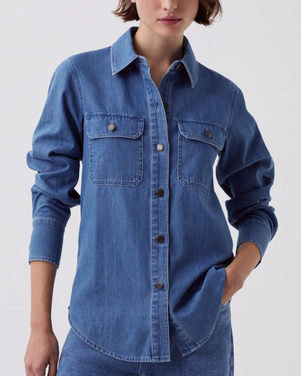 Chemise en denim de coton