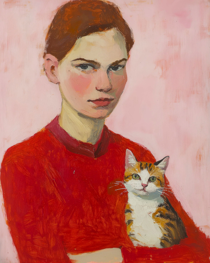 Wanted : un pull rouge... et un chaton !