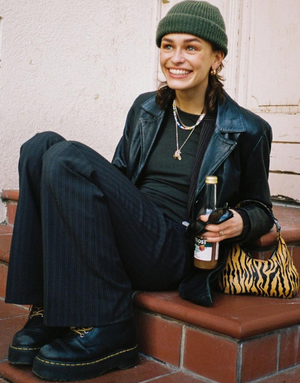 Blazer noir + pantalon noir