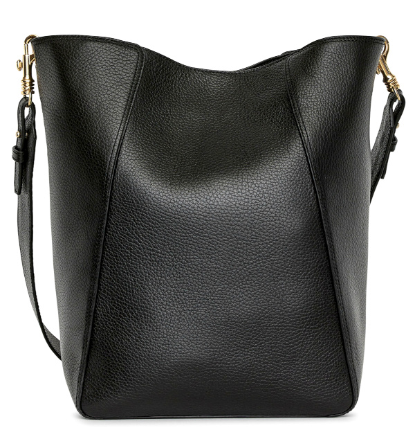 Sac seau en cuir - Noir