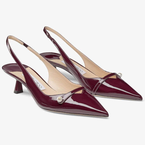 Escarpins rouge foncé