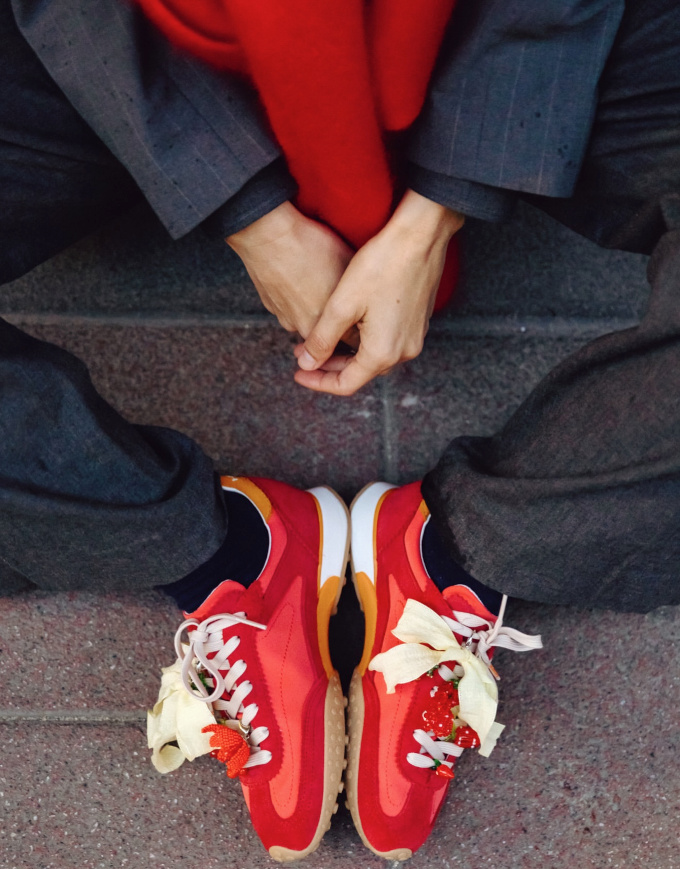 Gris + rouge = le bon mix