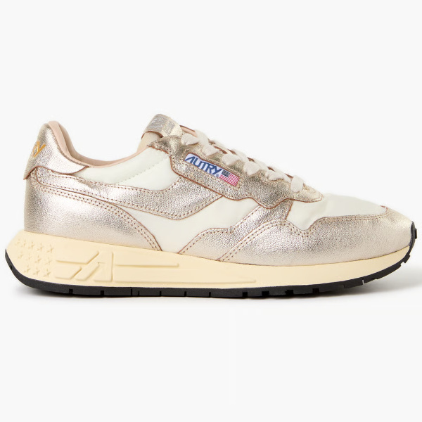 Baskets bi-matière crantées | Argent